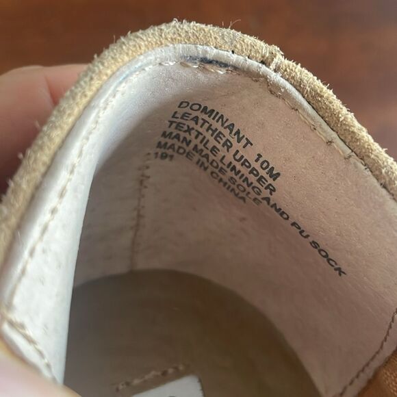 Steve Madden Dominant Suede Lace Up Loafers Sand Tan Size 10 Oxford - Picture 7 of 8